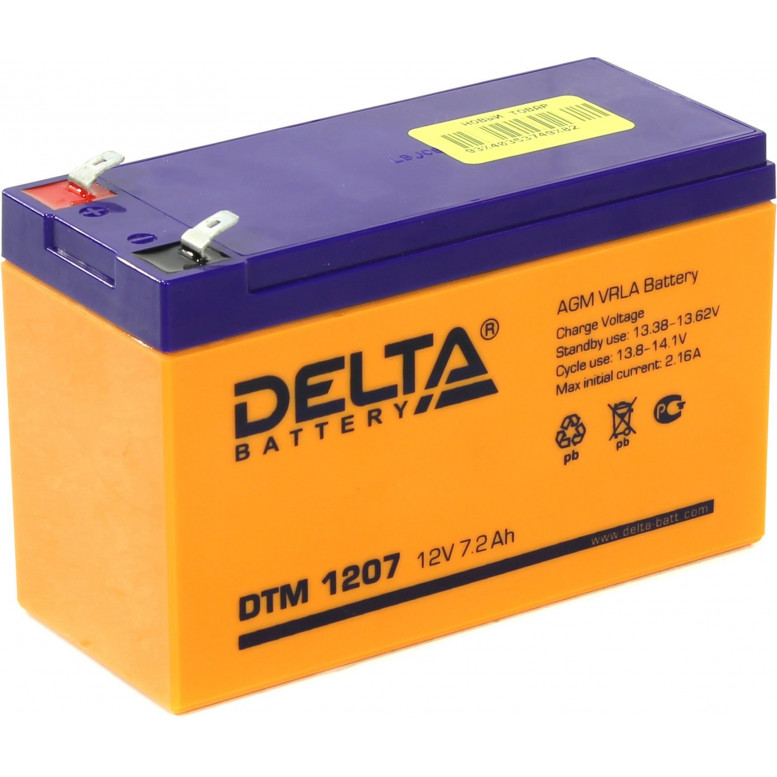 Аккумуляторная батарея Delta DTM 1207 12V 7.2Ah