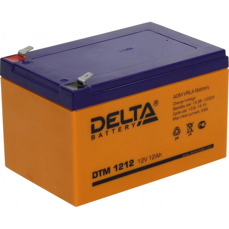 Аккумуляторная батарея Delta DTM 1212 12V 12Ah