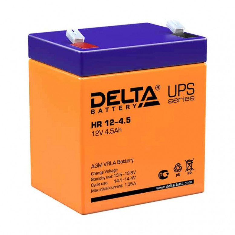 Аккумуляторная батарея Delta HR 12-4.5 12V 4.5Ah