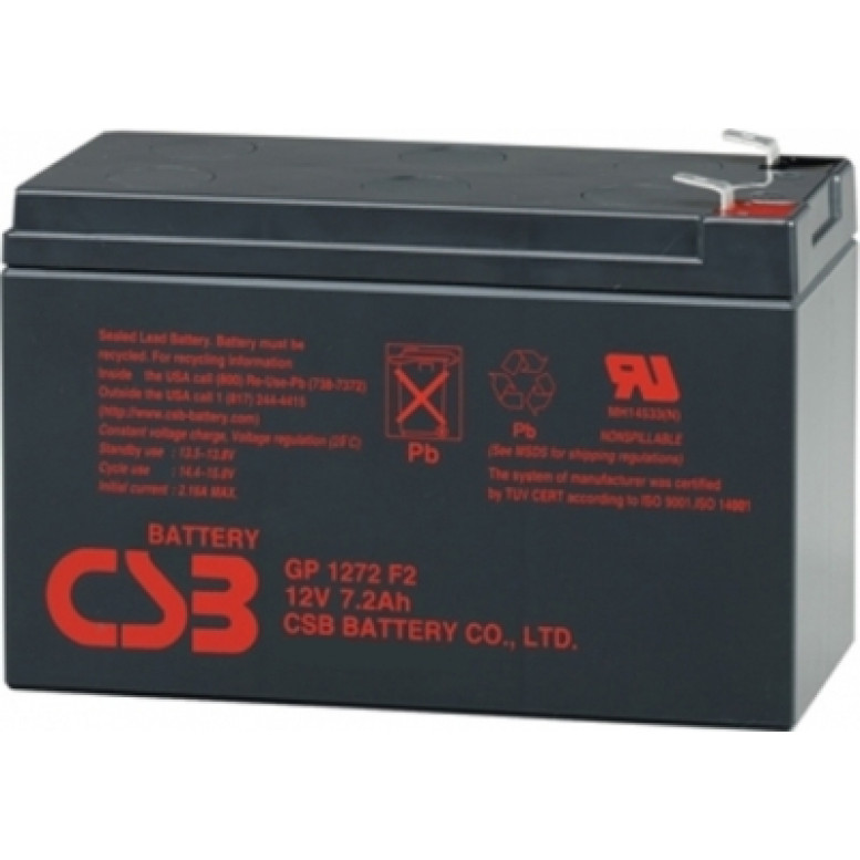 Аккумуляторная батарея CSB GP1272 (28W) 12V 7.2Ah (F2)