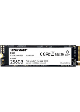 Жесткий диск SSD Patriot P300P256GM28 256 Гб, M.2 2280, PCI-E x4, R/W - 1700 / 1100 Mb/s
