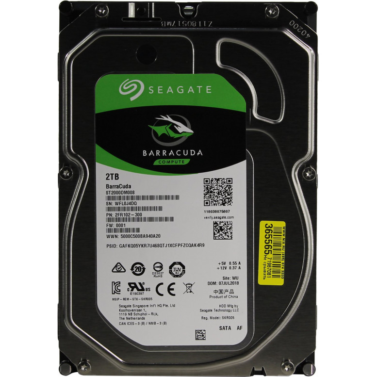 Жесткий диск Seagate ST2000DM008 3.5" 2 Тб, 7200 об/мин, 256 Мб
