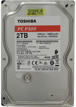 Жесткий диск Toshiba HDWD220UZSVA 3.5" 2 Тб, 5400 об/мин, 128 Мб