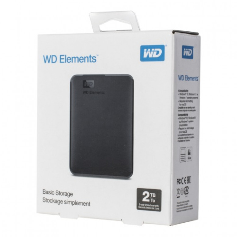 Жесткий диск внешний WD USB 3.0  2.5"  2Tb WDBMTM0020BBK черный