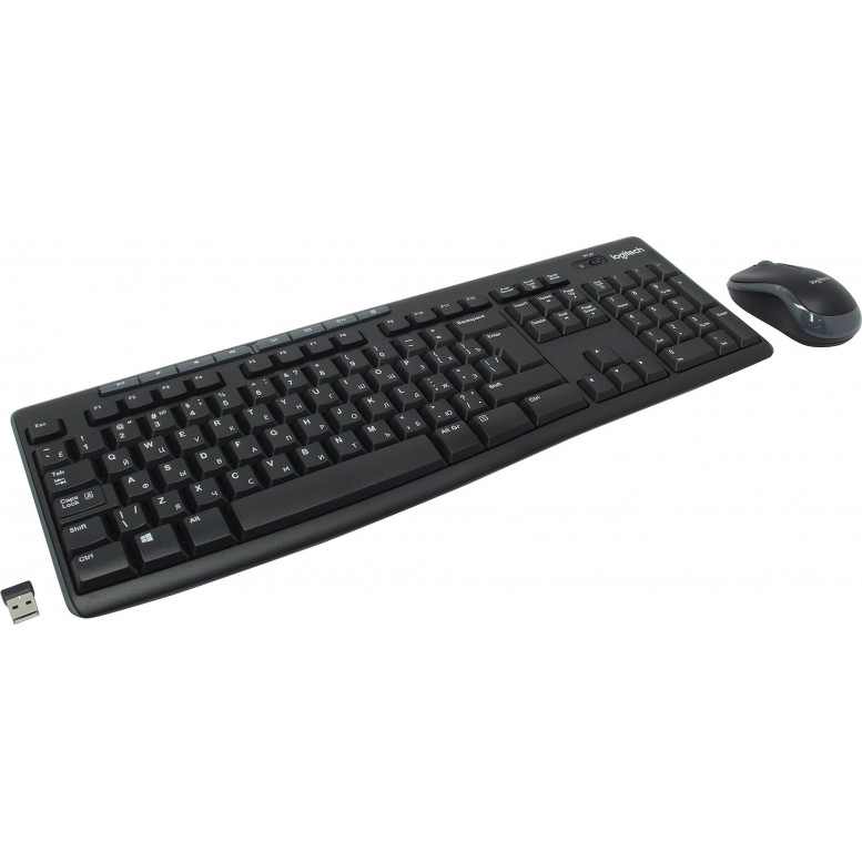 Набор клавитура мышь беспроводной Logitech MK270, черный (920-004518)
