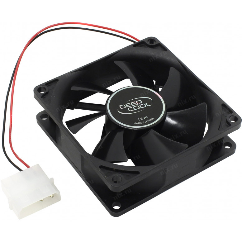 Кулер DEEPCOOL Вентилятор для корпуса XFAN 90 90x90x25 3pin+4pin (molex) 21dB 90g BULK