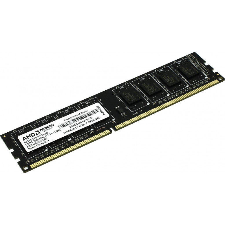 AMD DDR3  4Gb  1600MHz  PC12800  R534G1601U1S-UO