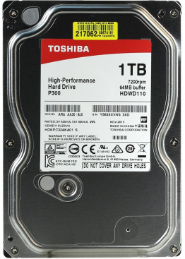 Жесткий диск Toshiba HDWD110UZSVA 3.5" 1 Тб, 7200 об/мин, 64 Мб
