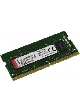 Модуль памяти Kingston SODIMM DDR4  8Gb  2666MHz  PC21300  KVR26S19S8/8