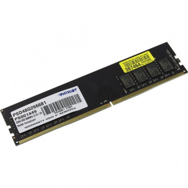 Модуль памяти Patriot DDR4  8Gb  2666MHz  PC21300  PSD48G266681