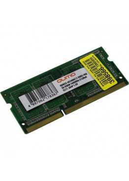Модуль памяти QUMO SODIMM DDR3  4Gb  1600MHz  PC12800  QUM3S-4G1600C11 (24260)