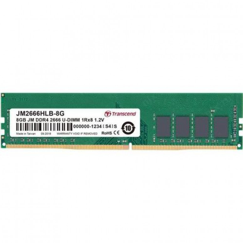 Модуль памяти Transcend DDR4  8Gb  2666MHz  PC21300  JM2666HLG-8G