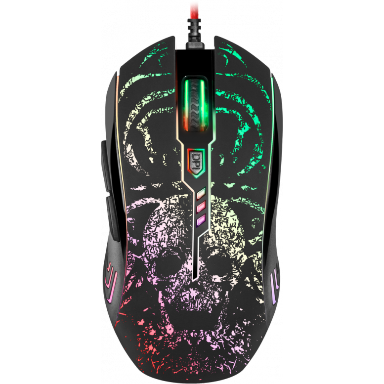 Проводная игровая мышь DEFENDER Invoker GM-947 черная, 3200dpi,мышь