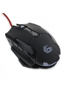 Мышь компьютерная Gembird MG-600, USB, черн, код Survarium, 7кн, 3200DPI, подсвет 4 цв, ПО, каб ткан 1.8м
