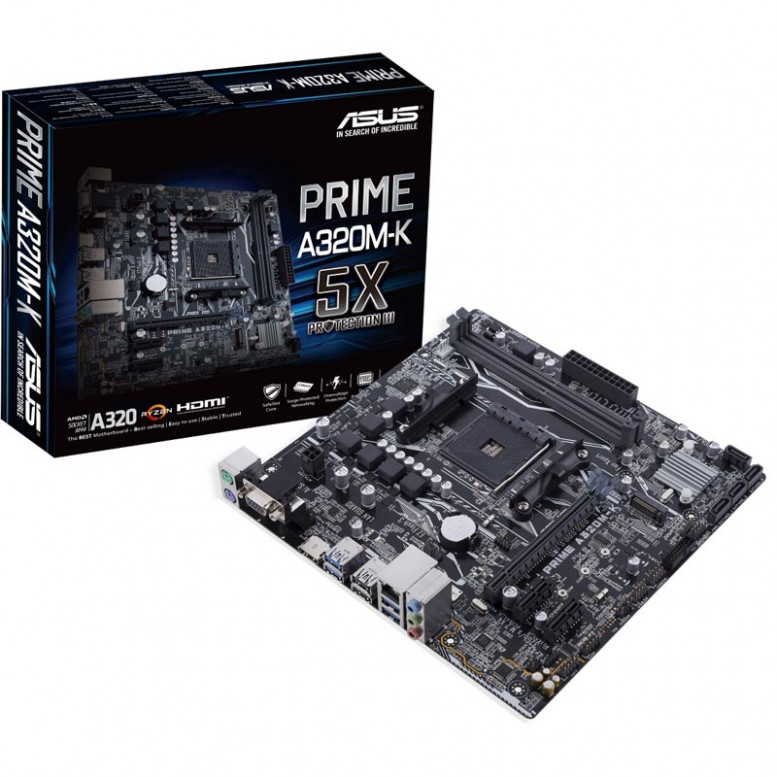 Материнская плата ASUS Socket AM4 PRIME A320M-K mATX VGA+HDMI
