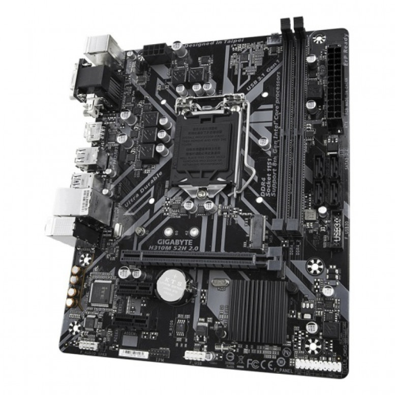 Материнская плата GIGABYTE Socket 1151 H310M S2H 2.0 mATX VGA+DVI+HDMI