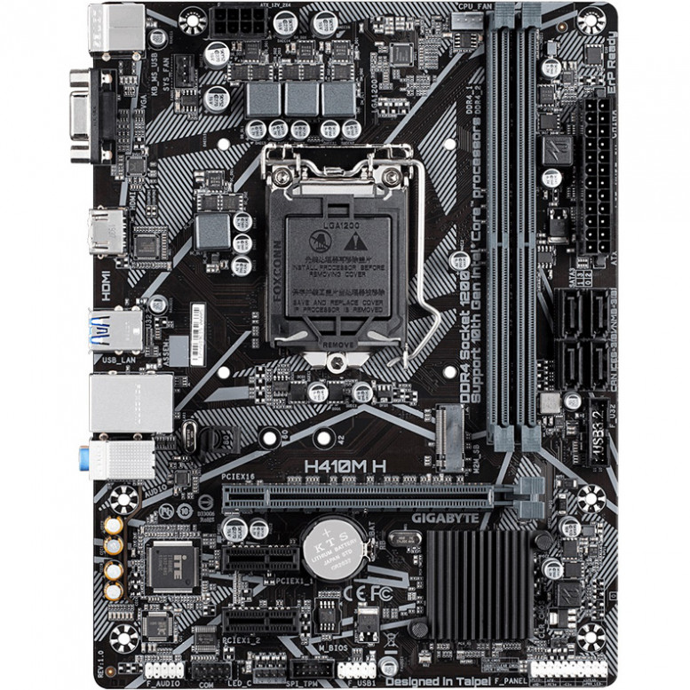 Материнская плата GIGABYTE Socket 1200 H410M H mATX VGA+HDMI