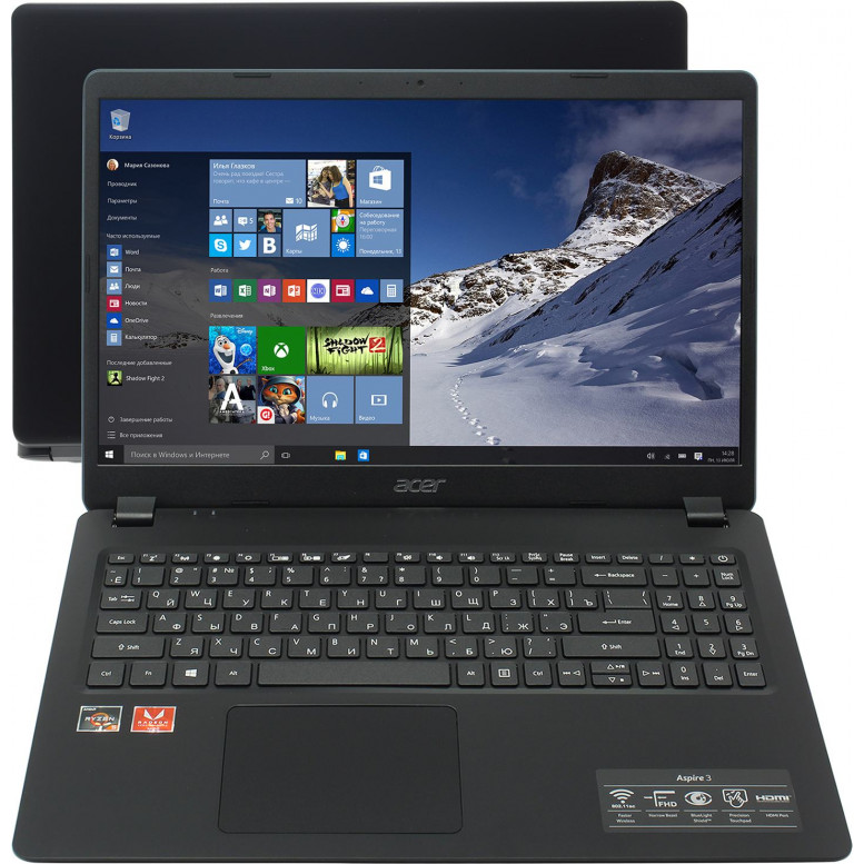 Ноутбук Acer Aspire 3 A315-42-R0CN Ryzen 5 3500U/8Gb/1Tb/Vega 8/15.6"/FHD/Lin/blac (плохая упаковка)