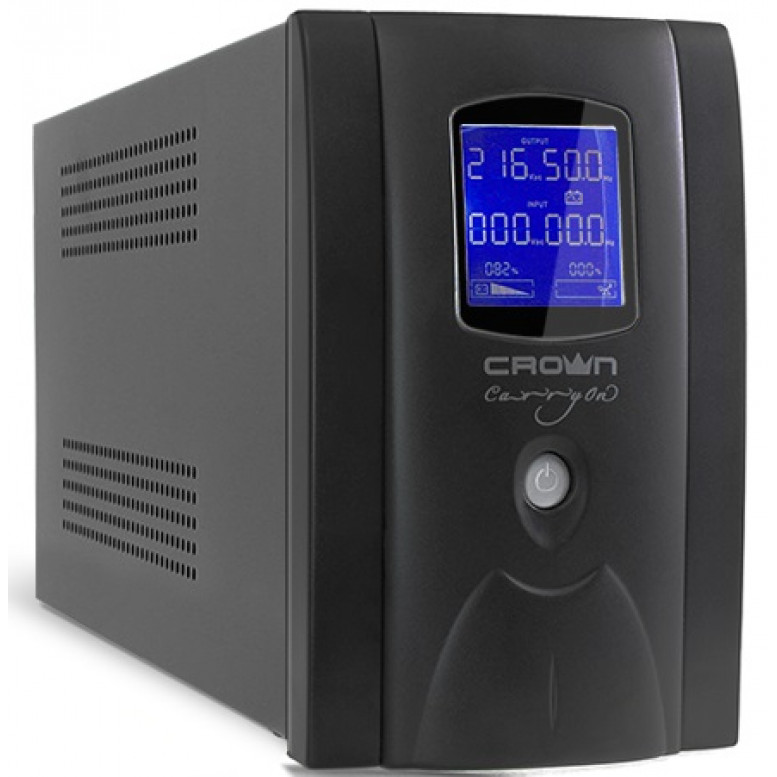 ИБП Crown CMU-SP800EURO LCD  800VA\450W, 3*EURO+1*IEC С13 bypass